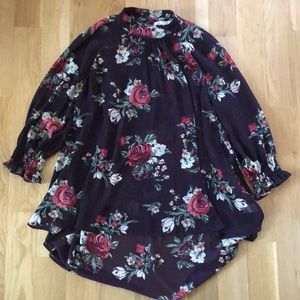 Nordstrom DR2 floral blouse size small